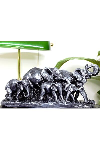 EYAZ BETON DEKOR Fil Ailesi Beton Obje-ev Dekorasyon-hediyelik-biblo-tütsülük...