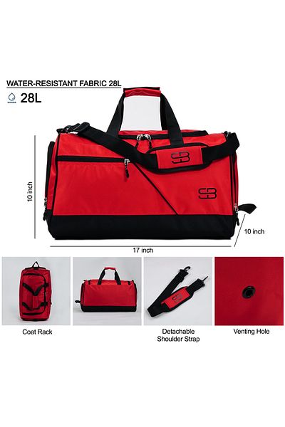 Solo Bag Medium Size Unisex Sports Fitness And Travel Bag With Shoe Compartment Thermos