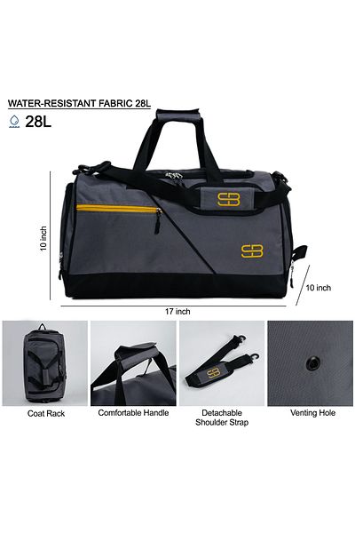 Solo Bag Unisex Sports Fitness και τσάντα ταξιδιού μεσαίου μεγέθους με θήκη παπουτσιών και Thermos