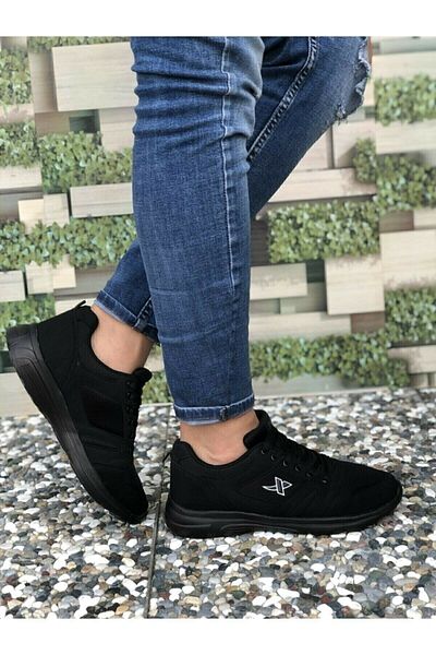 XStep New Season X Step Black Sports Shoes Large Size
