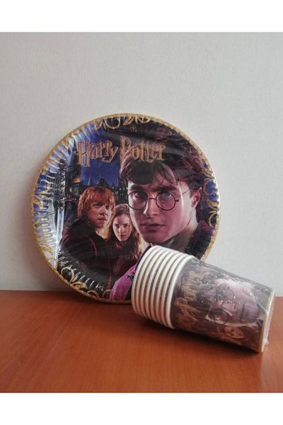 AKTEZ-EL Paper Plate - Glass Harry Potter 8 Pack