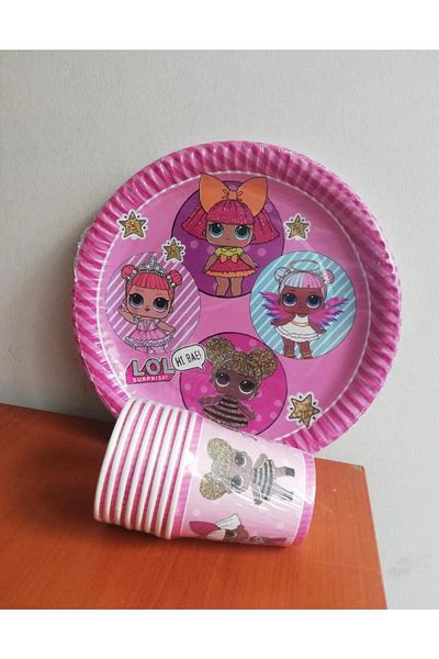 AKTEZ-EL Paper Plate - Glass-Lol- Baby 8 Pack