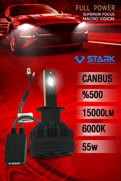 STARK H1 Led Xenon Far Ampulü Full Power Macro Vision Çizgisel Odaklama Özellikli 2023 Yeni Seri