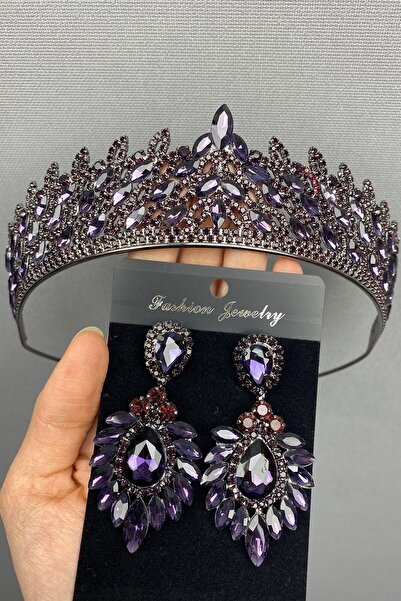 ESPEREST Coroana și cerceii cu henna de mireasă Mia