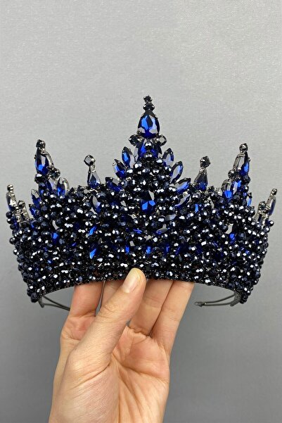 ESPEREST Coroana de mireasă model Paris albastru închis