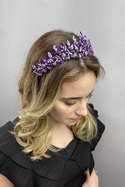 ESPEREST Purple Subra Model Bridal Henna Crown