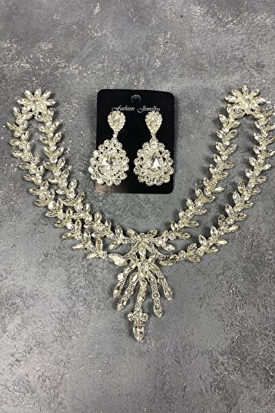ESPEREST Ασημένιο αξεσουάρ μαλλιών Sultan Headband Bridal Henna και σκουλαρίκ...
