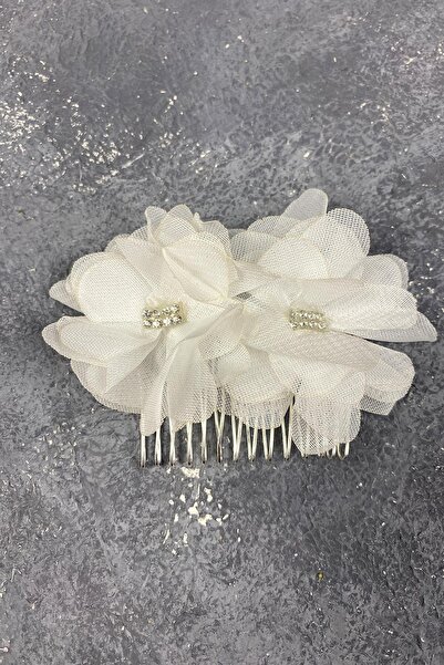 ESPEREST مشبك شعر مرصع بالزهور بالليزر