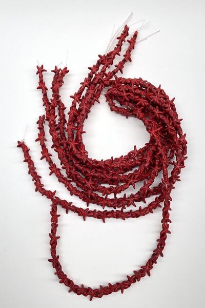 ESPEREST Korallini crveni zvezdasti kameni perli