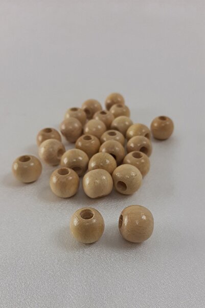 ESPEREST Tipuri de margele Mărgele din lemn natural lăcuit 15 mm – Mărgele