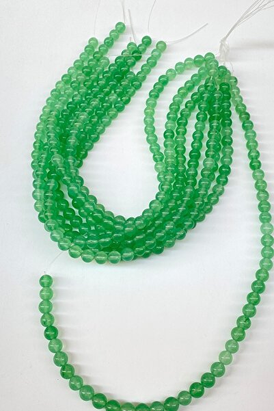 ESPEREST Светлозелена естествена камък перла 8 мм – перла