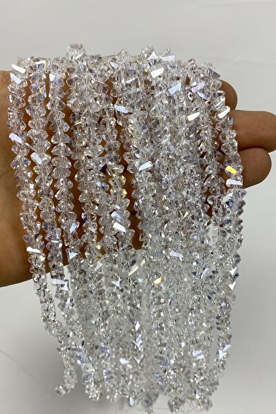 ESPEREST Mărgele de cristal strălucitoare - Triunghi de 8 mm cu mai puțin str...