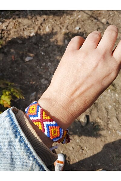 Şengül El Emeği Ip Örgü Bohem Bileklik