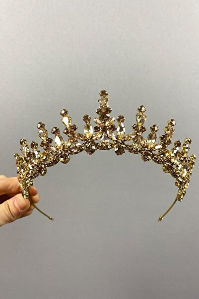 ESPEREST تاج حناء الزفاف من حجر المكوك اللامع