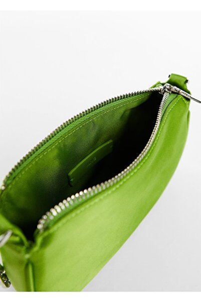 MANGO Woman Zincirli Saten Çanta