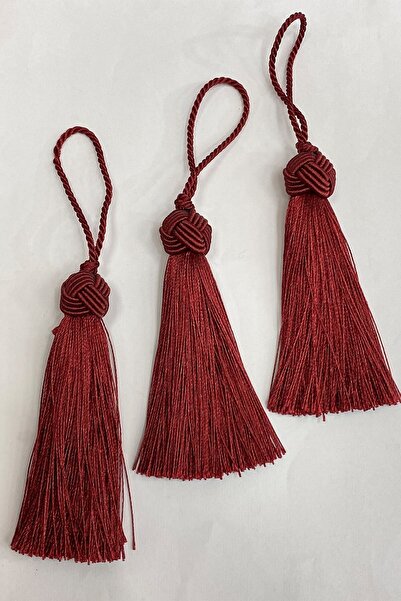 ESPEREST مقبض أحمر كلاريت شرابة مفردة 12 سم 1 قطعة