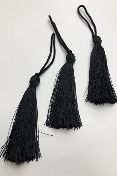 ESPEREST Black Single Tassel 10 Pieces 7 Cm