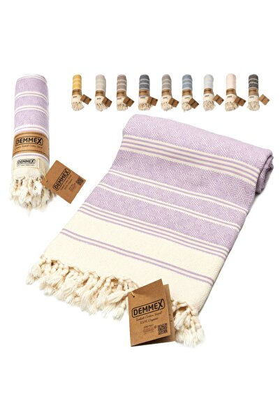 Demmex Сертифицирана 100% органична памучна кърпа за баня и плаж Peştemal, 18...