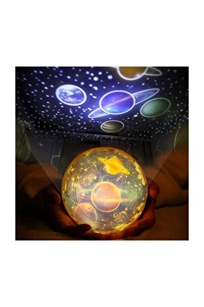 Genel Markalar Dekoratif Diamond Projektör Gece Lambası Gökyüzü, Ay Ve Değişebilen 5 Farklı Model