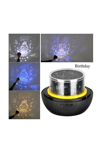 Genel Markalar Dekoratif Diamond Projektör Gece Lambası Gökyüzü, Ay Ve Değişebilen 5 Farklı Model