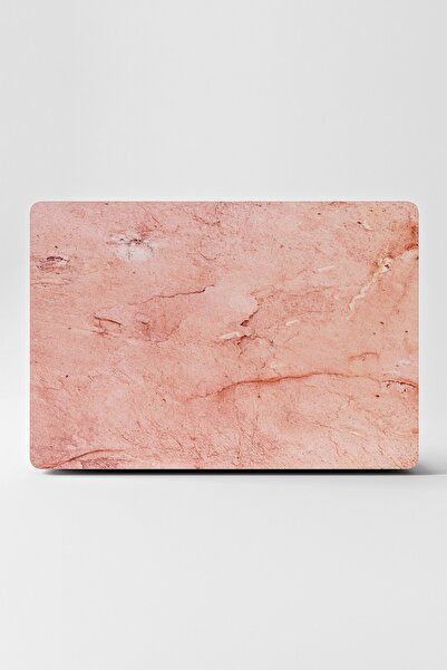 TUGİBU Laptop Sticker Kaplama Notebook Macbook Pembe Mermer