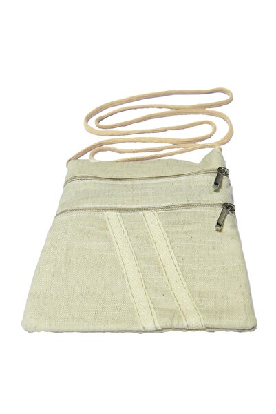 R reisa Geantă pentru bani din pânză de in cu buzunare duble