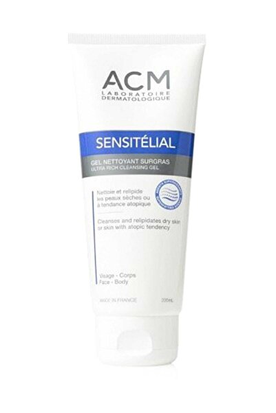ACM Kuru-hassas Ciltler Için Temizleme Jeli - Sensitelial Ultra Rich 200 ml 3...