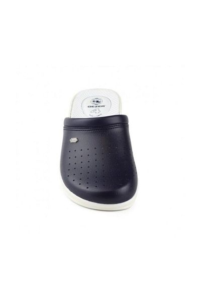 GEZER 4768-l Orthopedic 4 Point Hospital/Work Sabo Slippers Navy Blue