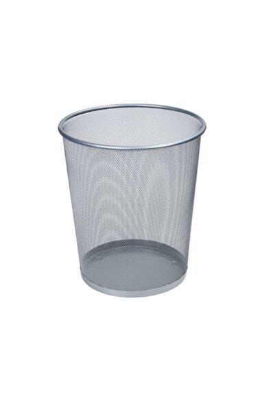 Genel Markalar 10LT Gümüş Renkli Tel Çöp Kovası, Şık ve Kullanışlı Depolama Ç...