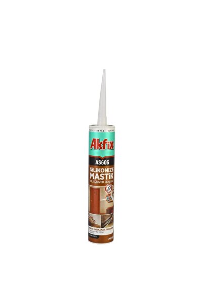 Akfix Krem As606 Silikonize Mastik