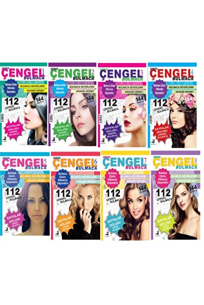 Olimpos Yayınları Süper Çengel Bulmaca 1-2-3-4-5-6-7-8 Li Set