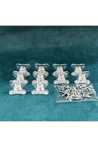 Volkan Şeffaf Açılı Çektirme Köşe Kelebek T Bağlantı 10 Adet