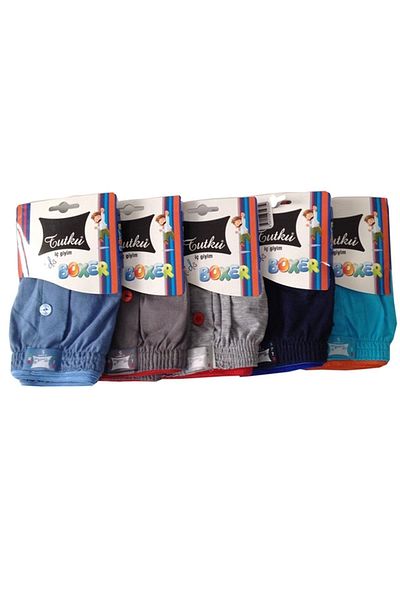 Tutku Εσώρουχα Boy's Towel Waist Boxer Συσκευασία των 6