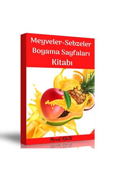 Enine Boyuna Eğitim Fruits and Vegetables Coloring Pages Book