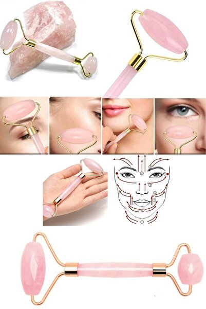 QNİAY Pempe Kuvars Taşı Masaj Roller