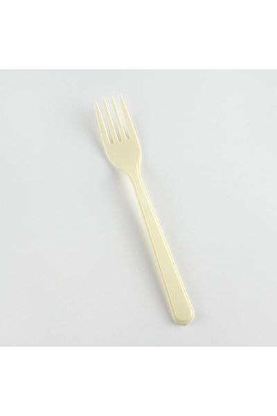 rennway Cream Plastic Fork 25 Pieces