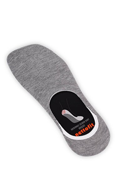 nettofit Pachet de 12 șosete de balerină invizibile din silicon anti-alunecare pentru bărbați, fără sudură