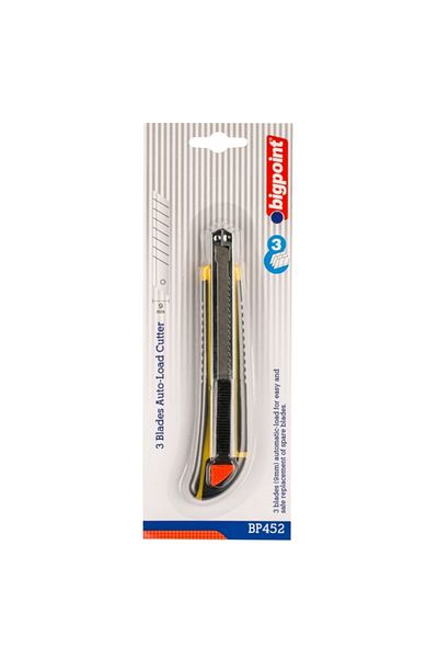 Bigpoint 12-Blister Utility Knife - Narrow Soft, 3 Refills Box