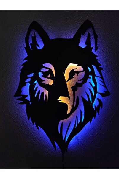 dekoraven Kurt Led Işıklı Tablo