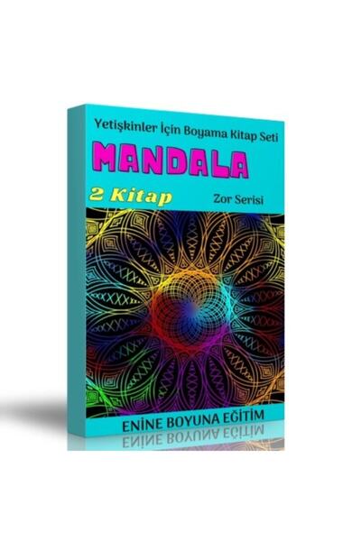 Enine Boyuna Eğitim Yetişkinler Için Boyama Kitap Seti (zor Seviye)