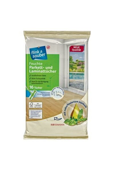 Flink Sauber F&s Wet Rosalt Floor Cloth 16 Pack Natural Jojoba Oil