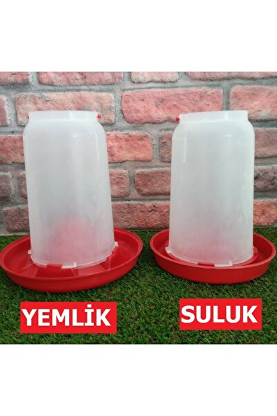 Asenya Yemlik + Suluk 2' Li Set 1 Adet 4 Lt Yemlik + 1 Adet 4 Lt Suluk Kuş Ye...