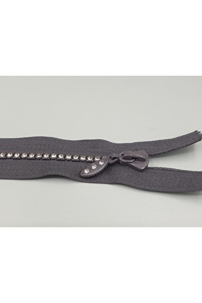 GREENTON Taşlı Fermuar 20 Cm Siyah