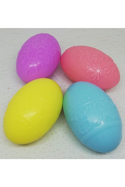 Dolce Soap - Scented Ornamental Soap - Egg 4 Pieces Colorful-6cm