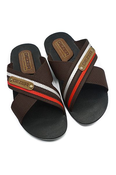 GEZER Men's Rope Slippers Street Summer Street-House Slippers 10489