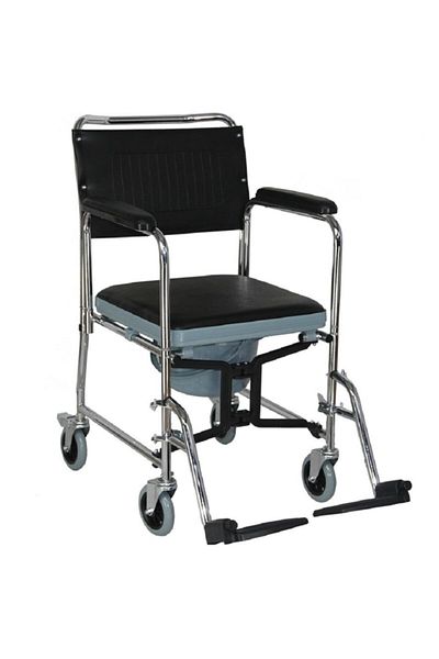 POYLİN Folding Bathroom Toilet Chair Disabled Patient Elderly Care Home Wheelchair Sungur Medical
