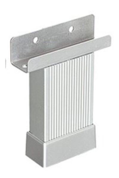 EROĞLU U Geçme Ayak 10 Cm Mat Krom Çizgili Alüminyum 20x45 Mm Metal