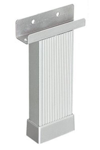 Genel Markalar U Geçme Ayak 15 Cm Mat Krom Çizgili Alüminyum 20x45 Mm Metal