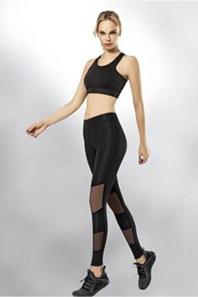 KOTA 4080 Ženske ronilačke Proziran model crne Visok struk tajice