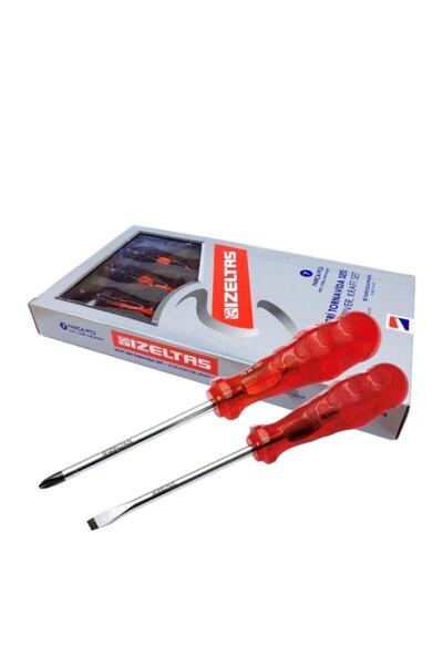 İzeltaş Kraft Düz Yıldız Tornavida Seti 7 Parça